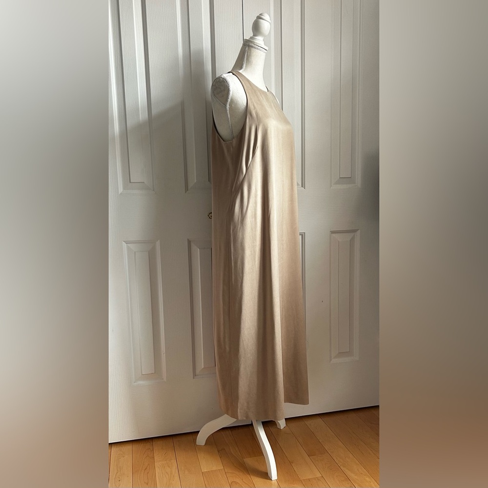 NWT MASSIMO DUTTI Maxi Sleeveless Dress, Tan, Size 10 - Picture 3 of 7